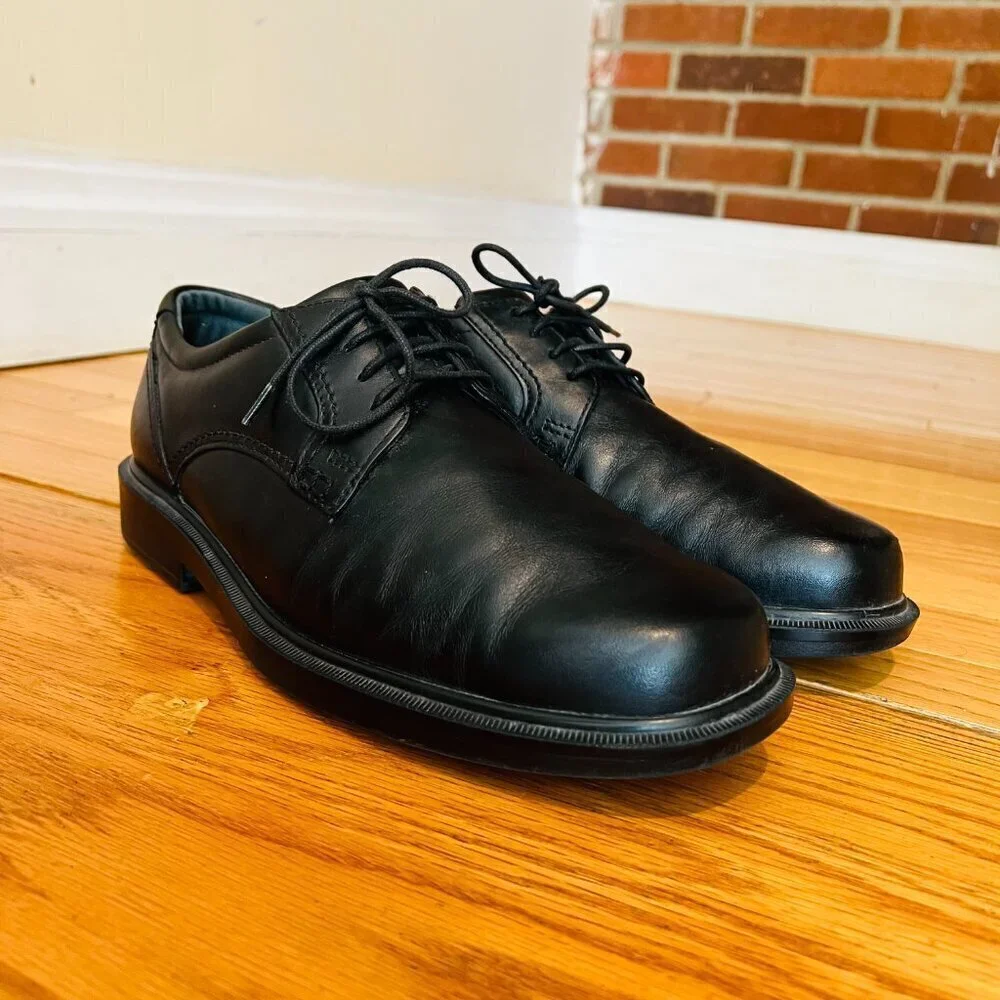 SAS Size 10.5 M Leather Ambassador Lace Tripad Shoes Black